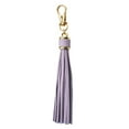 thumbnail image 2 of Tnobhg Tassel Keychain Pendant Faux Leather Solid Color Lobster Clip Fringe Stainless Lightweight Portable DIY Keyring Schoolbag Decoration Pendant, 2 of 8
