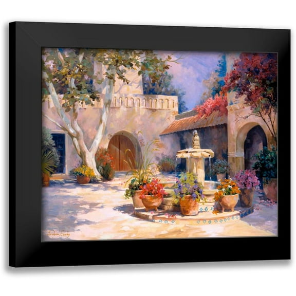 Hawley, Carolyne 14x12 Black Modern Framed Museum Art Print Titled - La Fuente