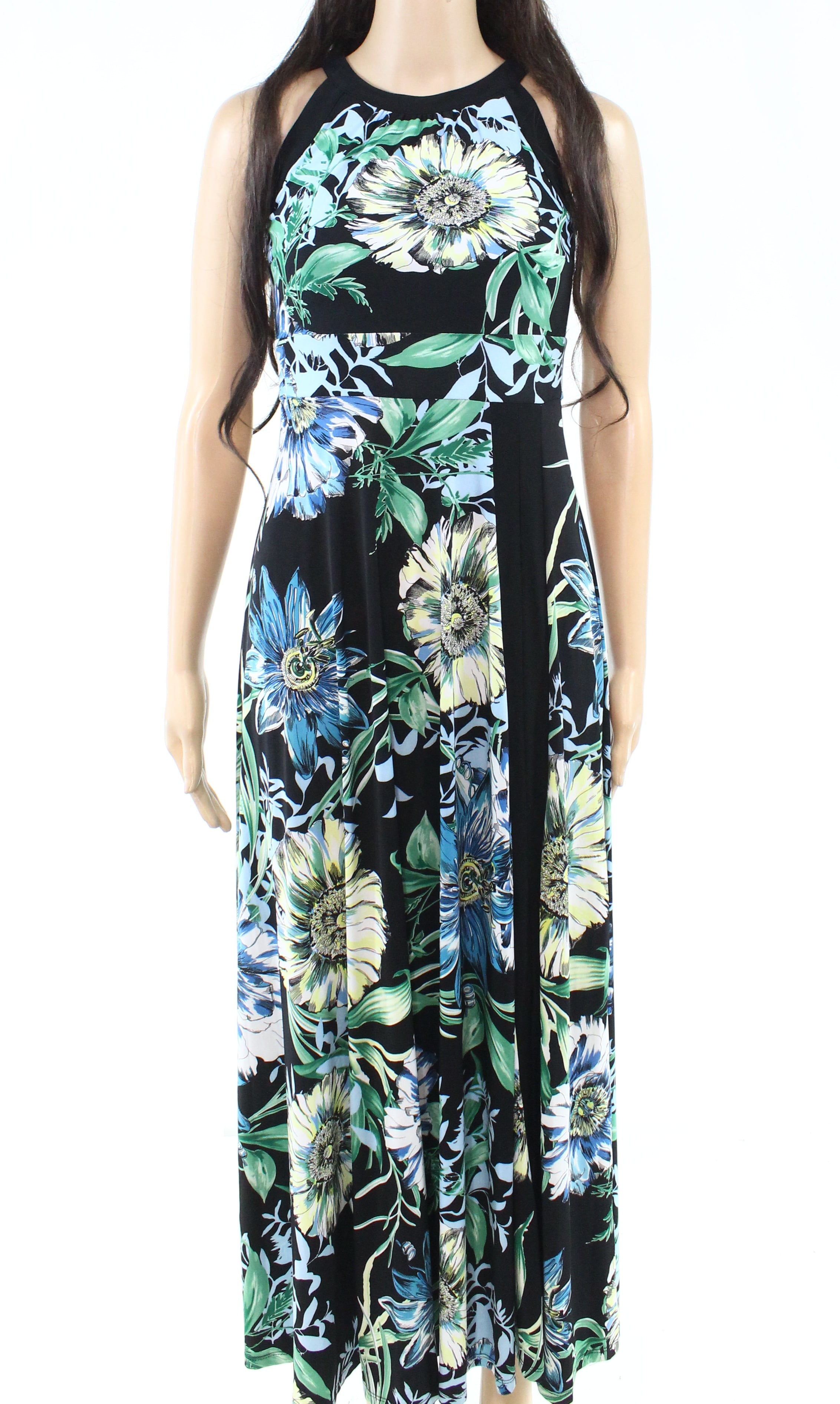 INC Dresses Women's Dress Petite Maxi FloralPrinted Halter PP