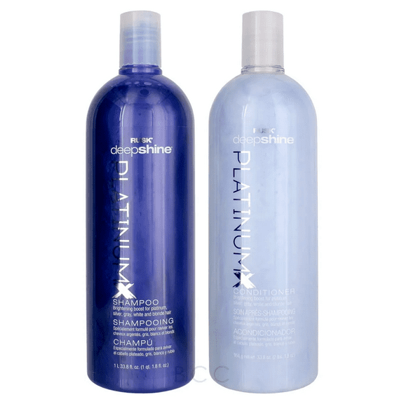 Rusk Deepshine PlatinumX Shampoo & Conditioner Set 33.8 oz DUO