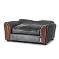 thumbnail image 2 of Moots VIP Microsuede Oak Couch Dog Bed, Charcoal, Medium, 2 of 7