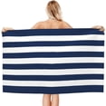 thumbnail image 3 of Yibo Pink Stripe Beach Towel Quick Dry, Polyester Beach Towel for Beach, Pool, Gym, Bathroom, 3 of 8