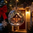 thumbnail image 5 of Christmas Story Ornaments, Glowing Winter Cabin with Windows & Fireplace for Christmas Tree Decor, Holiday Home Decor& Festive Gift, 5 of 6