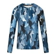 thumbnail image 5 of Blusas y camisas de manga larga con cuello redondo para hombre, blusa informal de manga larga con cuello redondo y estampado para hombre, 5 of 5