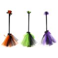 thumbnail image 1 of Dress Up Cosplay Costume Accessory Witch Broom Cute Kids Adults Halloween Party, 1 of 3