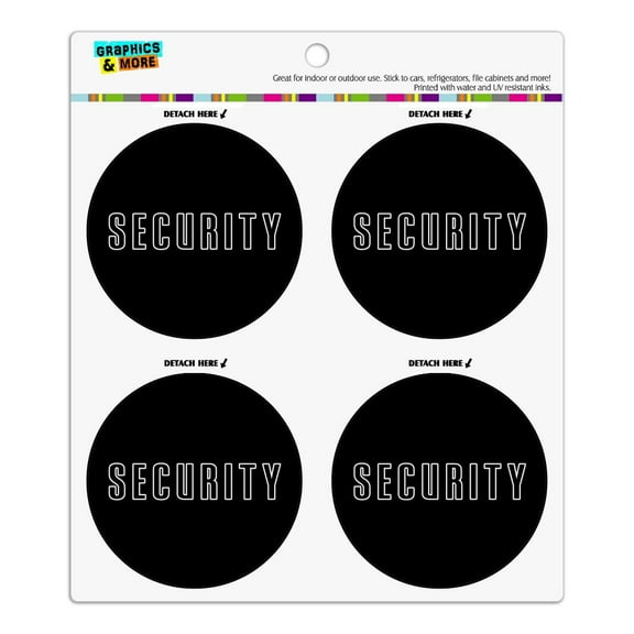 Security Refrigerator Fridge Locker Vinyl Circle Magnet Set