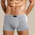 thumbnail image 2 of Men's Underwear Briefs Solid Color Breathable Mid Rise Shorts Underpants, 2 of 4