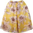 thumbnail image 3 of Jupe Femme Hippie Imprimée Taille Haute Jupe Maxi Plissée Plage Longue Jupe Décontractée Été, 3 of 5