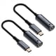 thumbnail image 1 of 2X 140W DC Cargador Portátil 5V 9V 20V DC 5,5x2,5mm Hembra A USB C Tipo C PD Adaptador de Corriente Convertidor de Cable de Carga Rápida, 1 of 5