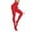 Red, variant on Women's Tights 80 Soft Semi Opaque Solid Footed Pantyhose Tights High Waist Sheer Footed Tight Party Leggings Black