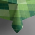 thumbnail image 3 of Green Argyle Pattern Rectangle Tablecloth 60"x84",Waterproof Polyester Rectangle Table Cloth, Wipeable Spillproof Polyester Tablecloth for Dining, Camping, Indoor and Outdoor, 3 of 5