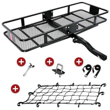 KING BIRD Upgraded 550LBS Capacity 60" x 24" x 6" Hitch Mount Folding