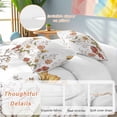 thumbnail image 3 of Vintage Botanical Bedding 3 Piece Duvet Cover Set Twin Size, Pastoral Summer Spring Floral Soft Microfiber Comforter Cover with Zipper Closure & Pillowcases, Wrinkle & FadeResistant Quilt Cover, 3 of 9