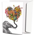thumbnail image 1 of Tree-Free Greetings Eco Notes Ensemble de 12 Cartes Vierges avec Enveloppes, Toutes Occasions, Floral, 1 of 5