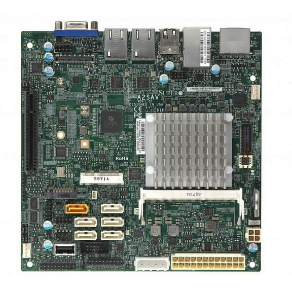 Supermicro A2SAV Motherboard - Intel Atom processor E3940 - Single Socket FCBGA-1296 - DDR3L - Mini-ITX