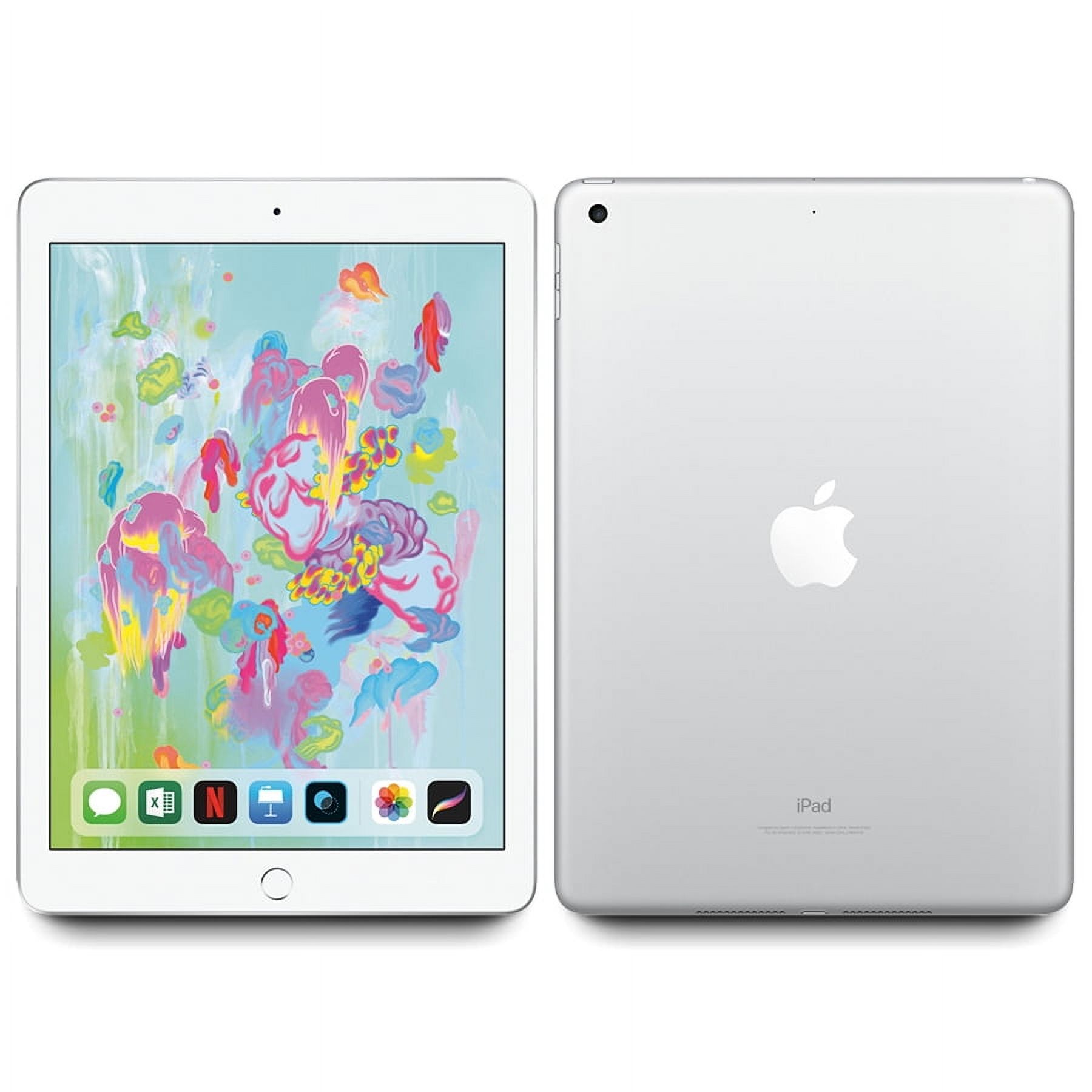 Restored 2018 Apple iPad 6 9.7" Display 32GB Storage WiFi Only MR7G2LL/A - Silver (Refurbished)