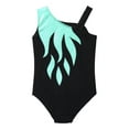 thumbnail image 4 of iiniim Girls Shiny Gymnastic Leotard Sleeveless Unitards Sparkly Ballet Dance Tank Bodysuit Size 4-14 Green 4, 4 of 7