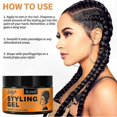 thumbnail image 5 of Flake-Free Styling Wax, 120g Strong Hold Gel for All Hair Types, Non-Greasy Edge Control Solution, Long-Lasting Braiding Support, 5 of 5