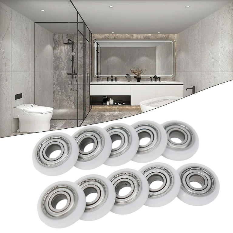 10Pcs Replacement Shower Door Roller Runner Wheels 19/23/25Mm