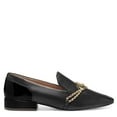 thumbnail image 3 of Louise Et Cie Everland Scale Embossed Leather Chain Detail Loafers Black, 3 of 5