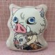 thumbnail image 4 of Un regalo lindo Demon Slayer Kimetsu no Yaiba Chibi Plush - Kyojuro Rengoku Anime Tanjiro Pillow Plushies Decoración de dibujos animados Cojines Fans Regalos 45CM Hashibira Inosuke, 4 of 4