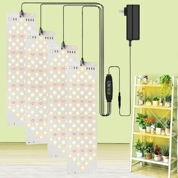 Lampe de Croissance à DEL, Lampes de Croissance pour Plantes d'Intérieur à Spectre Complet, 316 Lumières à DEL pour Plantes d'Intérieur avec Minuterie 3/9/12 H, 10 Types de Luminosité