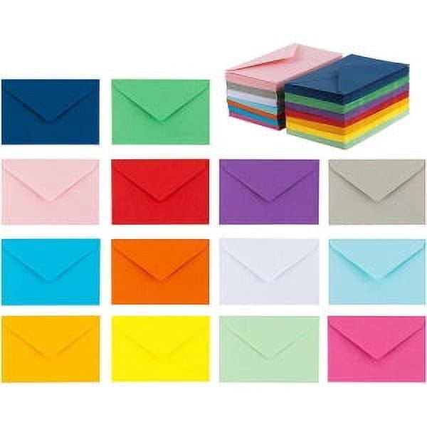 Tarjeta de sobre pequeña a color Tarjeta de membresía Bolsa de papel para almacenamiento Sobre en blanco Logotipo imprimible