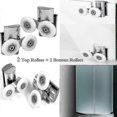 thumbnail image 2 of 4pcs Shower Door Wheels 23mm Shower Door Rollers Heavy Duty Zinc Alloy Wheel For Both Flat Sliding -CN-AA, 2 of 5