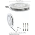 thumbnail image 3 of 1 bag DIY Keychain Making Kit Including 304 Stainless Steel Ball Chain Brass Ball Chain Connectors Platinum & Stainless Steel color Chain: 2.4mm 5M/bag, 3 of 5
