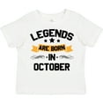 thumbnail image 3 of Inktastic Legends Are Born in October Boys or Girls Toddler T-Shirt, 3 of 5