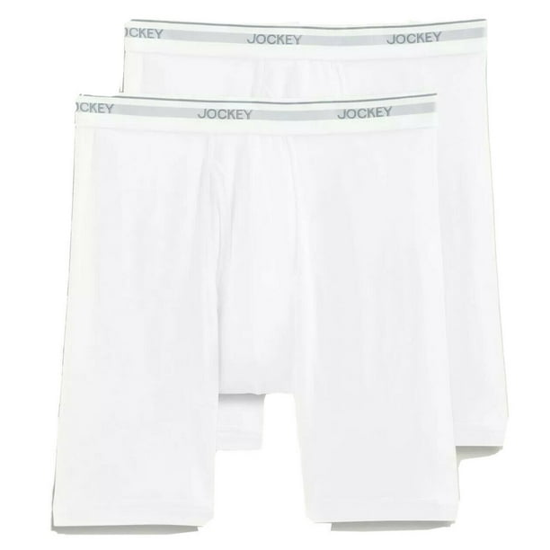 JOCKEY MEN'S PACK X2 03 MIDWAY WHITE 3XL BIG UNDERWEAR BOXER