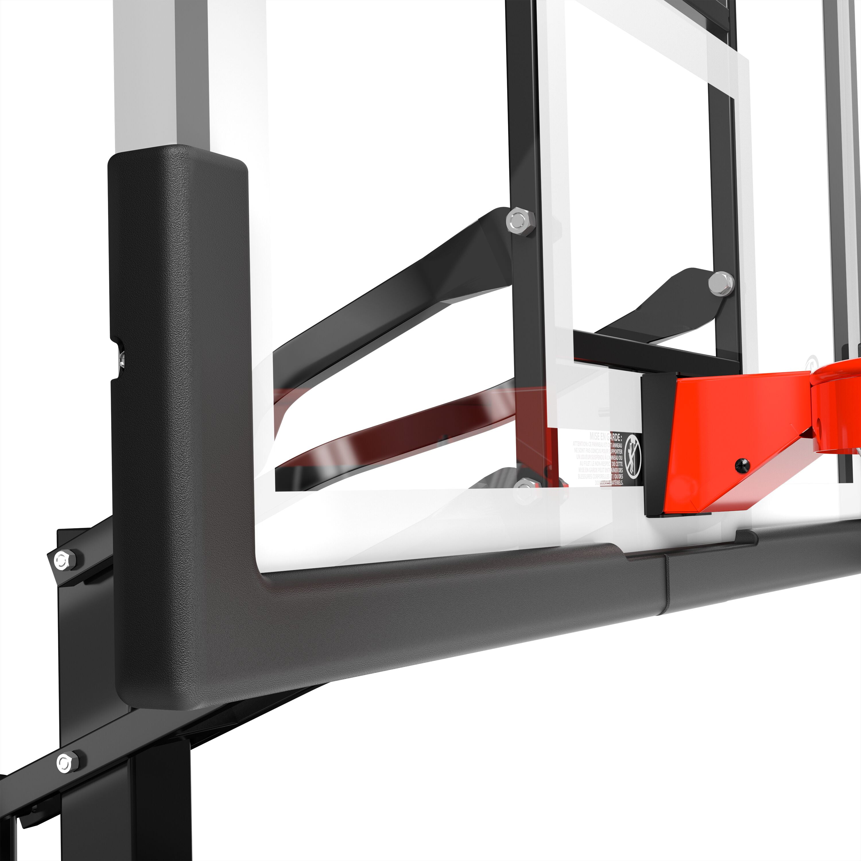Spalding Ultimate Hybrid® Portable Basketball Hoop System l