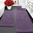 thumbnail image 1 of EGNMCR Bathroom Rugs 47in 3-Piece Memorys Foam Bathroom Rug Set Soft Non Slide Bath Mat Absorbent Bath Rug Perfects For Bathroom Laundry Room Mat Bathroom Mat Bathroom Accessories Polyester Carpet Set, 1 of 9