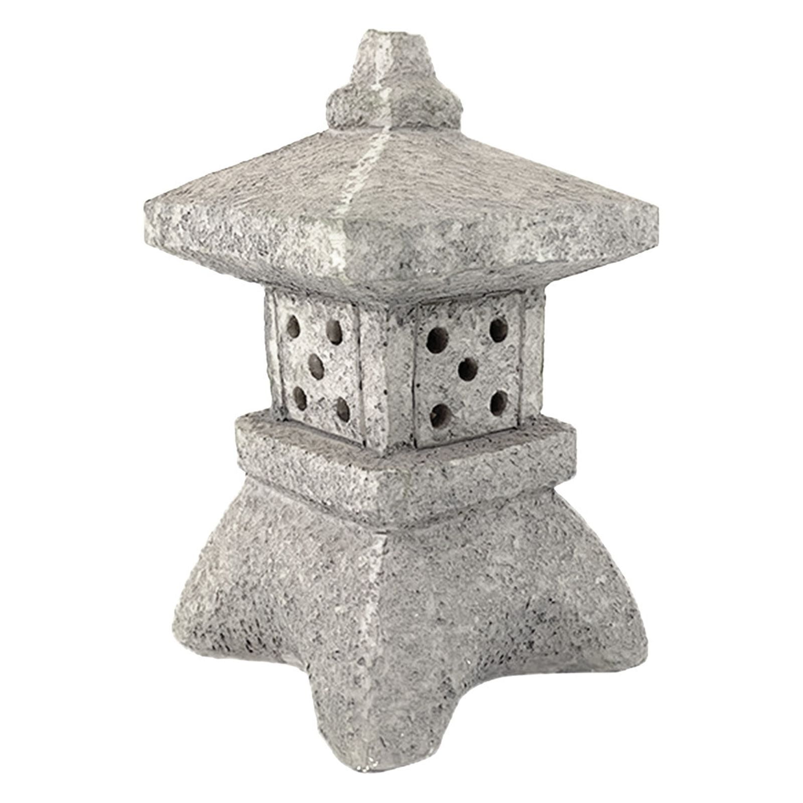 PATLOLLAV Solar Palace Lamp,Solar Pagoda Lantern Garden Statue,Indoor/Outdoor Zen Asian Decor for Landscape Balcony,Garden,Patio,Porch Yard Art Ornament,Gardening Supplies