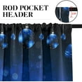 thumbnail image 6 of Christmas Blue Ball Kitchen Curtains Window Curtains and Valances Set 36 Inch, Happy Silver Snow Deer Winter Xmas Short Tier Curtain for Kitchen, Christmas Small Kitchen Decor, 6 of 6