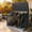Charcoal grey, variant on LuckyNote Outdoor Galvanized Steel Storage Shed with Flip Top & Foldable Door, Large Capacity Metal Tool Cabinet, Charcoal Grey