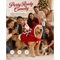 Reindeer Riders Santa Dog Costume, Santa Rider Pet Christmas Costume, Christmas Pet ...