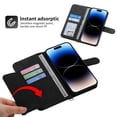 thumbnail image 5 of Jiahe Cover Case Compatible With iPhone 14 Pro,Magnetic Wallet Flip Cover with Card Holder Kickstand Design Crossbody Strap Embossed PU Leather Folio Cover for iPhone 14 Pro, Black, 5 of 10