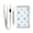Light Blue Polka Dots, variant on JIALIOU Nylon Trifold Card Wallet with ID Window Zipper Pocket for Men Women Teen Candy Canes Snow Lanterns