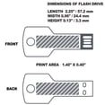 thumbnail image 4 of [Unidad flash USB] JBOS en forma de llave de 8 GB x 25 con logotipo personalizado, 4 of 5