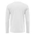 thumbnail image 6 of Dresfit Men's Big and Tall Shirts Long Sleeve Thermal Tshirts Fall Knit Solid Color Crew Neck Athletic Tops 2025 Button Plain Lightweight Fashion White 3XL, 6 of 7
