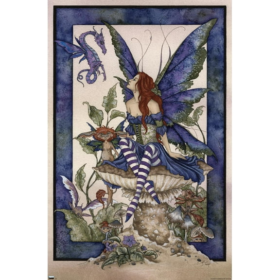 Amy Brown - Bottom Of The Garden Wall Poster, 22.375" x 34"