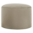 thumbnail image 1 of Gouchee Home Dotcom Brava Ottoman Pouf – Beige Water-Repellent Round Bean Bag Footstool with Polystyrene Beads, Made in Canada, Stylish & Lightweight for Living Room or Bedroom, 1 of 6