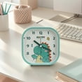 thumbnail image 2 of Unique Bargains Rounded Square Alarm Clock Green 4.1"L x 1.9"W x 4.3"H, 2 of 4