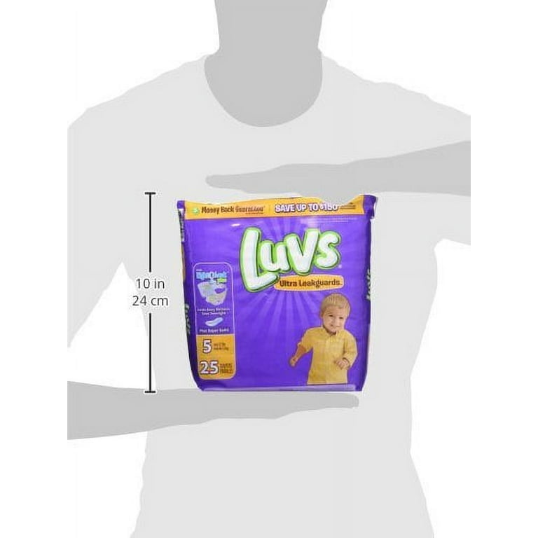 Size 5 hotsell luvs diapers walmart