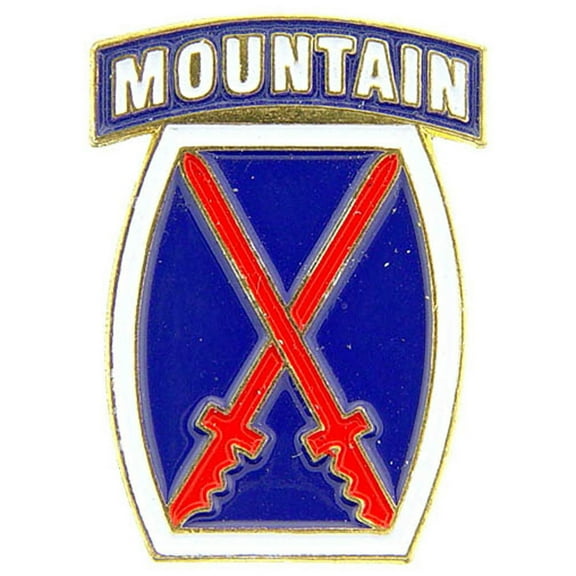US Army 010th Mountain Division Military Lapel Pin
