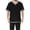 Black, variant on V Neck Medieval Peasant Tunic, V Neck Medieval Renaissance Tunic Top, Decorative Trim Short Sleeve Viking Peasant Cosplay Shirt for Larp Halloween Party,Earth Tone Casual Historical Top, Brown L