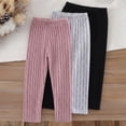 thumbnail image 2 of NIEWTR Baby & Toddler Girls' Ribbed Leggings (3 Pack) – Soft Cropped Cotton Blend Ribbed Pants, 2 of 9