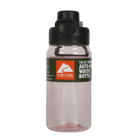 Ozark Trail 18 oz Tritan Water Bottle with Flip-Top Lid, Pink