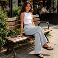 thumbnail image 6 of Children Winter Warm Pants Elastic Waist Side Pockets Wide-leg Sports Sweatpants Long Pants for Boy Girls, 6 of 7